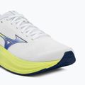 Men's running shoes Mizuno Fortrush white/estate blue/lightning yellow 7