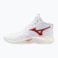 Women's volleyball shoes Mizuno Wave Momentum Pro Mid white/rose elegance/lava falls