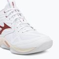 Women's volleyball shoes Mizuno Wave Momentum Pro Mid white/rose elegance/lava falls 7
