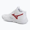 Women's volleyball shoes Mizuno Wave Momentum Elite Mid white/rose elegance/lava falls 3