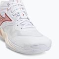 Women's volleyball shoes Mizuno Wave Momentum Elite Mid white/rose elegance/lava falls 7