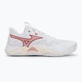 Women's volleyball shoes Mizuno Wave Momentum Elite white/rose elegance/lava falls 2