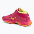 Volleyball shoes Mizuno Wave Lightning Elite Mid pink tetra/fortune yellow/light 3