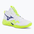 Volleyball shoes Mizuno Wave Momentum Pro Mid white/lightning yellow/dazzling blue