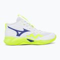Volleyball shoes Mizuno Wave Momentum Pro Mid white/lightning yellow/dazzling blue 2