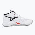 Volleyball shoes Mizuno Wave Momentum Pro Mid white/black/fiery red 2