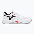 Volleyball shoes Mizuno Wave Momentum Pro white/black/fiery red 2