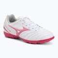 Children's football boots Mizuno Monarcida Neo III Select Jr AS white/fuchsia purple