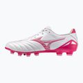 Football boots Mizuno Morelia Neo IV Pro FG white/fuchsia purple/fuchsia purple