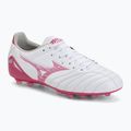 Football boots Mizuno Morelia Neo IV Pro AG white/fuchsia purple/fuchsia purple