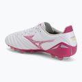 Football boots Mizuno Morelia Neo IV Pro AG white/fuchsia purple/fuchsia purple 3