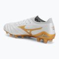 Football boots Mizuno Morelia Neo IV Beta Japan FG white/mp gold/cool gray 3c 3