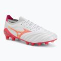 Football boots Mizuno Morelia Neo IV Beta Japan FG white/pink tetra/fuchsia purple