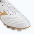 Football boots Mizuno Morelia Neo IV Beta Elite FG white/mp gold/cool gray 3c 7