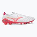 Football boots Mizuno Morelia Neo IV Beta Elite FG white/pink tetra/fuchsia purple 2