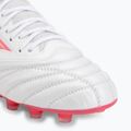 Football boots Mizuno Morelia Neo IV Beta Elite FG white/pink tetra/fuchsia purple 7