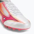 Football boots Mizuno Alpha III Japan AG white/fuchsia purple 7