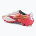 Football boots Mizuno Alfa III Elite FG white/fuchsia purple 3