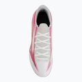 Children's football boots Mizuno Alfa III Select Jr FG white/fuchsia purple 5