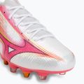 Football boots Mizuno Alpha III Japan Mix white/fuchsia purple 7