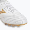 Football boots Mizuno Morelia Neo IV Beta Elite AG white/mp gold/cool gray 3c 7