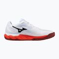Men's tennis shoes Mizuno Wave Enforce Court CC fiery red/white/sun-dried tomato