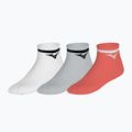 Socks Mizuno Training With Line white/cloudspace/lava orange 8