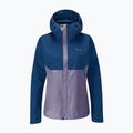 Rab Downpour Eco women's rain jacket patriot blue/purple sage