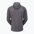 Men's Rab Superflux Hoody graphene/firecracker trekking sweatshirt 10