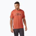 Men's Rab Mantle Mountain Tee red clay t-shirt