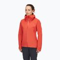 Women's rain jacket Rab Downpour Light red grapefruit 3