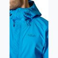 Rab Downpour men's rain jacket maya blue 4