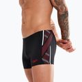 Men's Speedo Tech Panel Aquashort swim boxers black and red 8-00303514539 7
