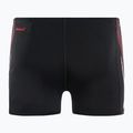 Men's Speedo Tech Panel Aquashort swim boxers black and red 8-00303514539 2