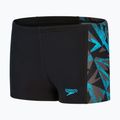 Speedo HyperBoom Placement children's swim trunks black/bolt/dove grey 2