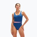 Speedo Belted Deep U-Back women's one-piece swimsuit navy blue 8-00307415498 5