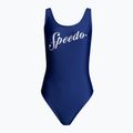 Speedo Logo Deep U-Back one-piece swimsuit navy blue 8-00307614518