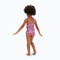 Speedo Learn To Swim Printed Frill Thinstrap cherry pink/sweet taro/hellium children's one-piece swimsuit 4