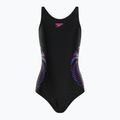 Speedo Plastisol Placement Muscleback children's one-piece swimsuit black 8-0832414379