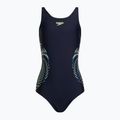 Speedo Plastisol Placement Muscleback children's one-piece swimsuit black 8-0832414380