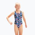 Speedo Digital Allover Leaderback children's one-piece swimsuit blue/black 8-1237714743 3