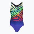 Children's one-piece swimsuit Speedo Digital Placement Medalist blue/green
