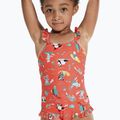 Speedo Digital Frill Thinstrap Children's One-Piece Swimsuit Orange 8-1288115155 4