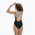 Speedo Medley Logo Medalist women's one-piece swimsuit black-blue 8-1347406877 3