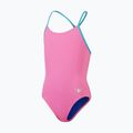Speedo children's swimsuit Solid Lane Line Back pink/blue