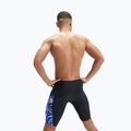Men's Speedo Allover Digi V-Cut swim trunks black/blue 10