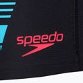 Men's Speedo Tech Print swim shorts black/orange 3
