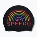 Speedo Printed Silicone pride rainbow swimming cap 2