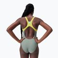 Speedo Zip Colorblock soft olive women's one-piece swimsuit 2