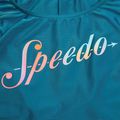 Speedo women's one-piece swimsuit Logo Deep U-Back peacock/pumpkin spice/marine blue 4